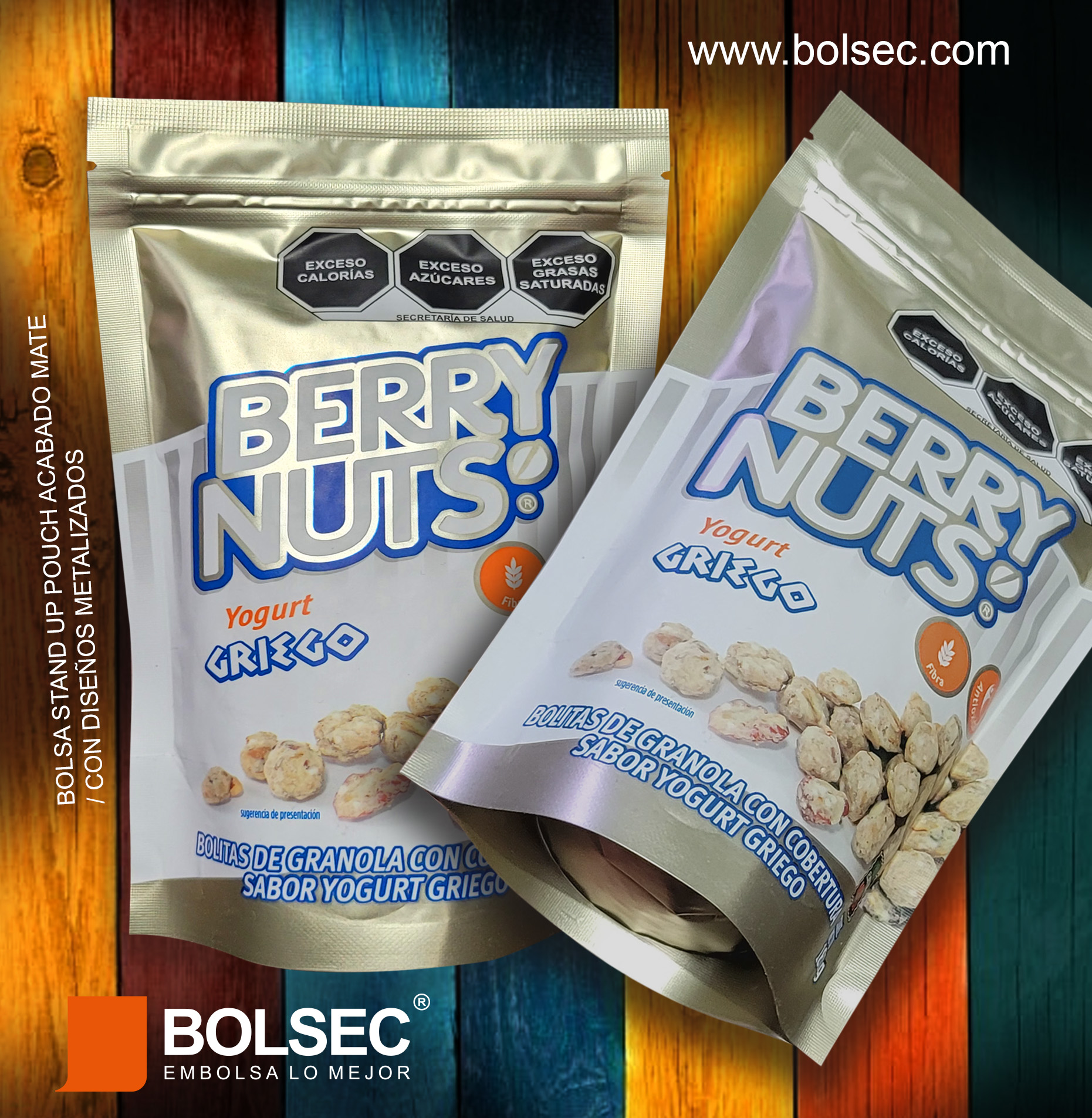 venta de bolsas pouch con zipper impresas personalizadas con tu diseño en mexico