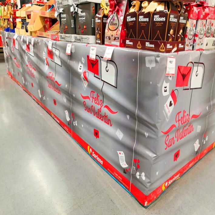 faldon publicitario impreso en flexografia