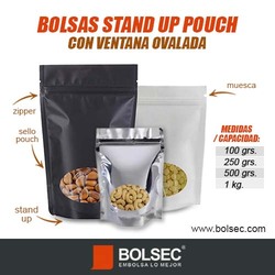 bolsas stand up pouch con ventana